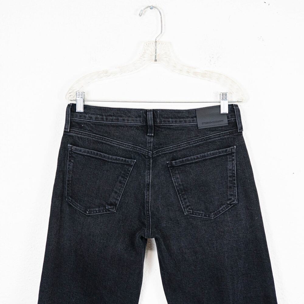 Citizens of Humanity Nora Trouser Leg Jeans Size 27 Black Cat eye - Picture 9 of 12